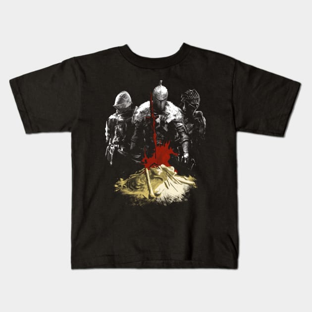 Nameless Accursed Undead Kids T-Shirt by 666hughes